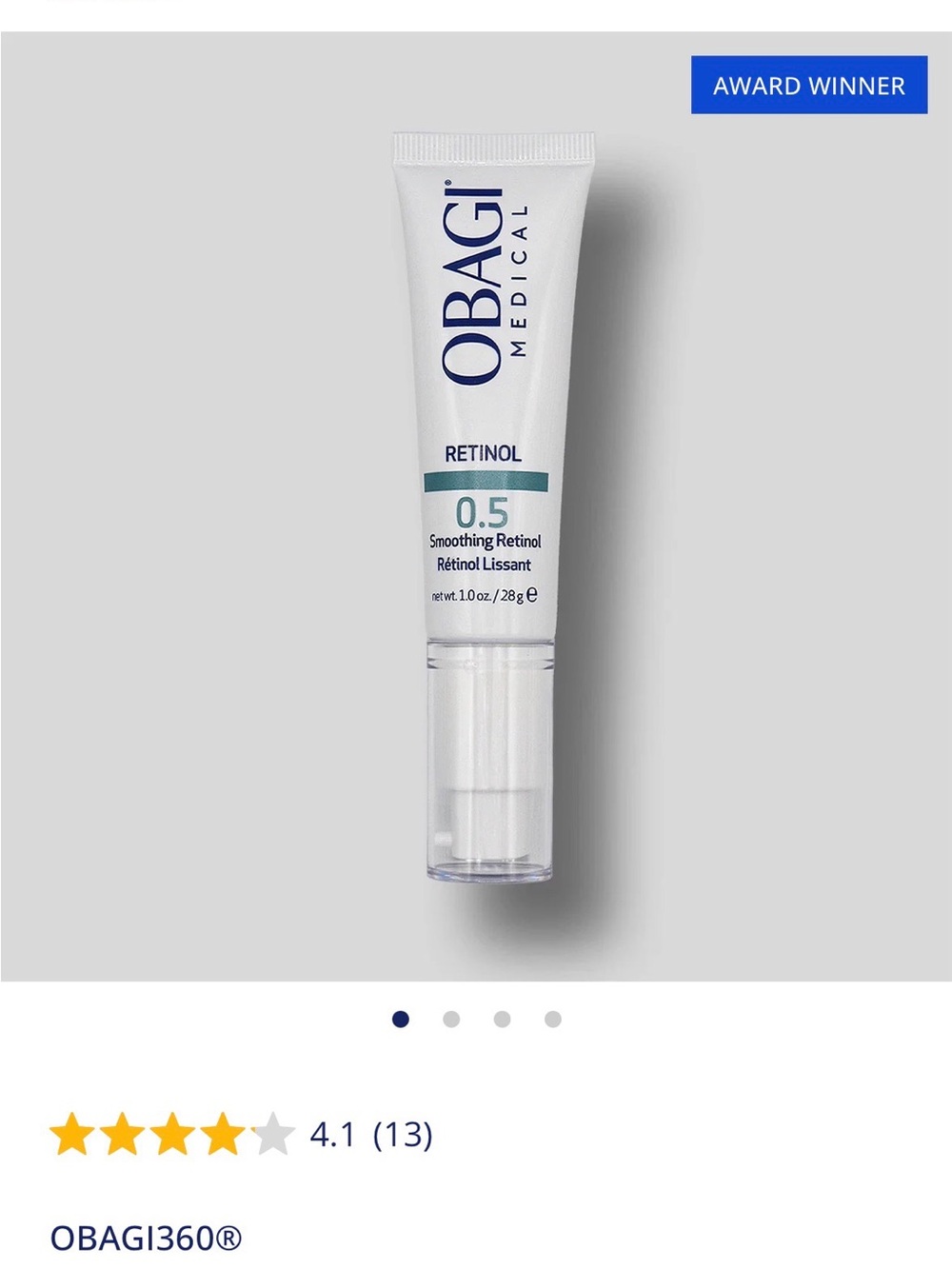 Obagi Medical Retinol 0.5 Tube